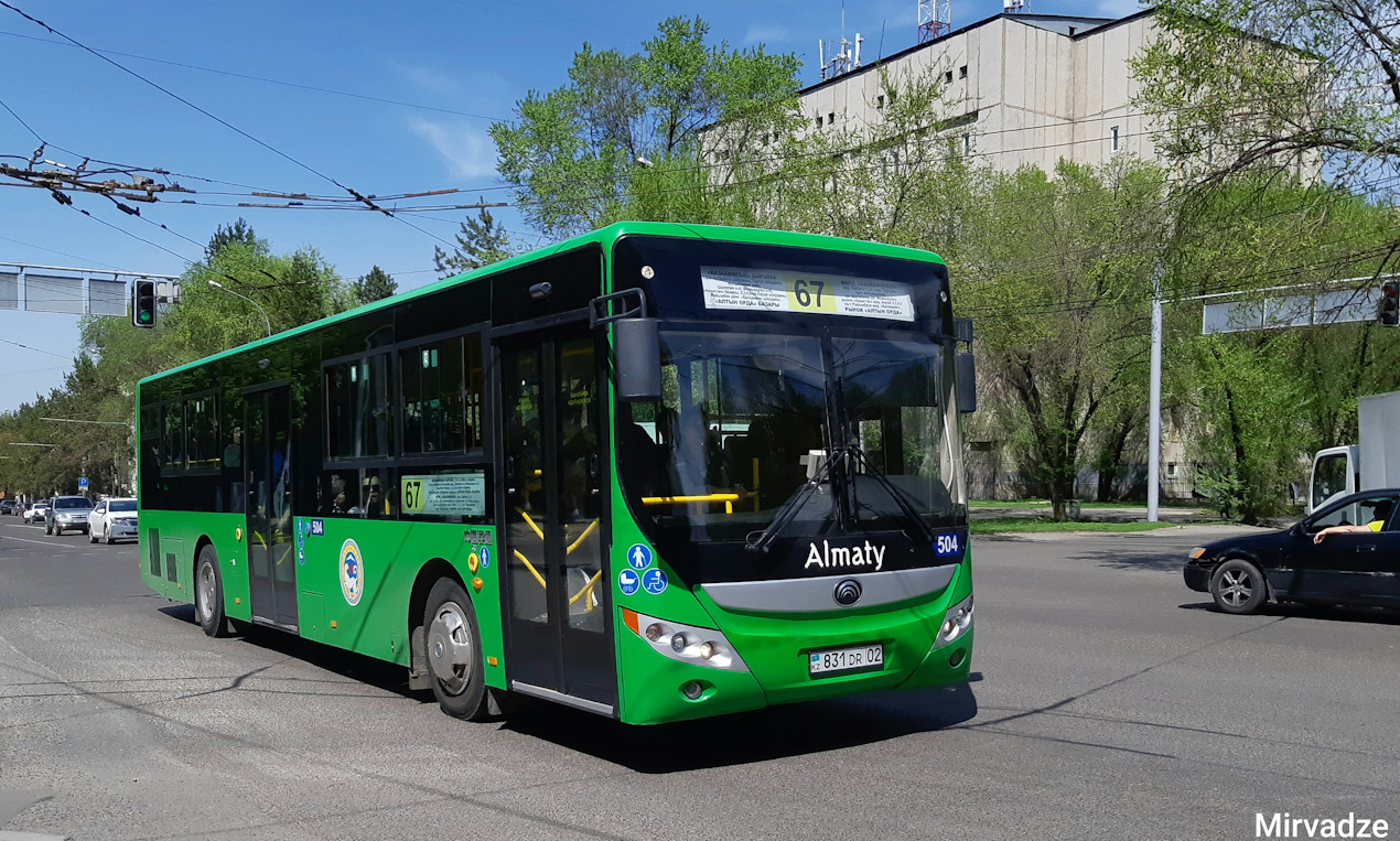 Алматы, Yutong ZK6118HGA № 504