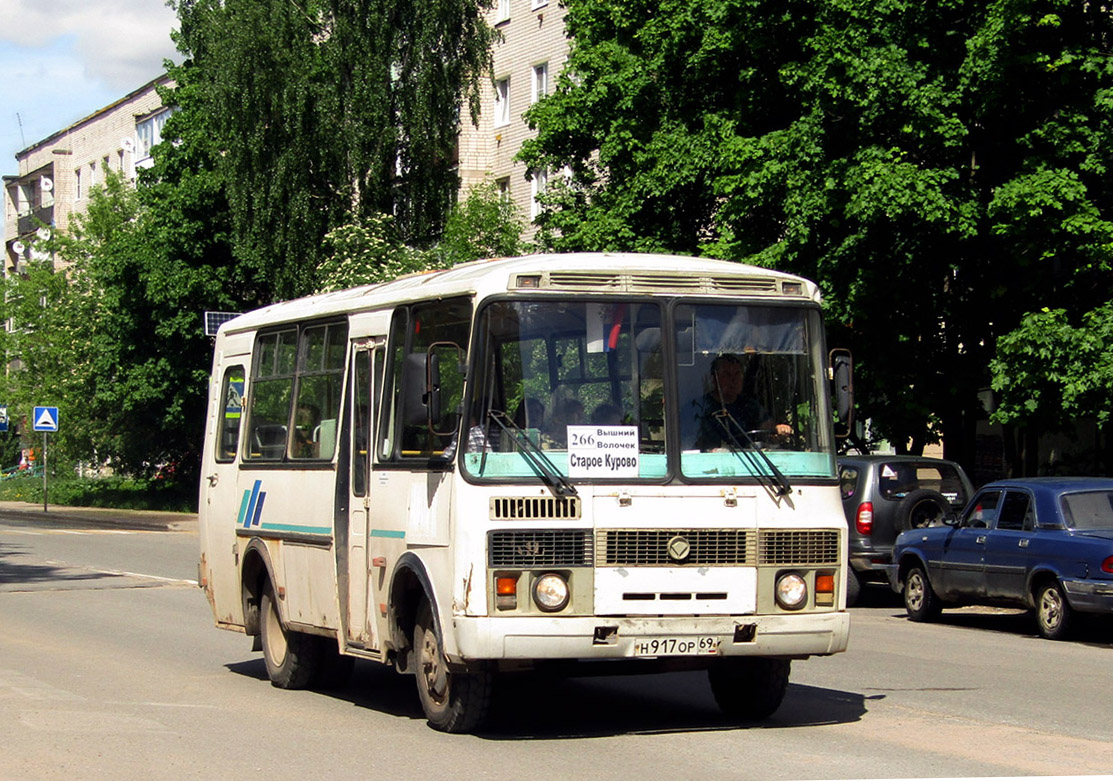 Тверская область, ПАЗ-32053 № Н 917 ОР 69