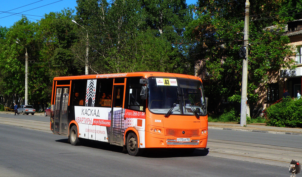 Нижегородская область, ПАЗ-320414-04 "Вектор" № 32024