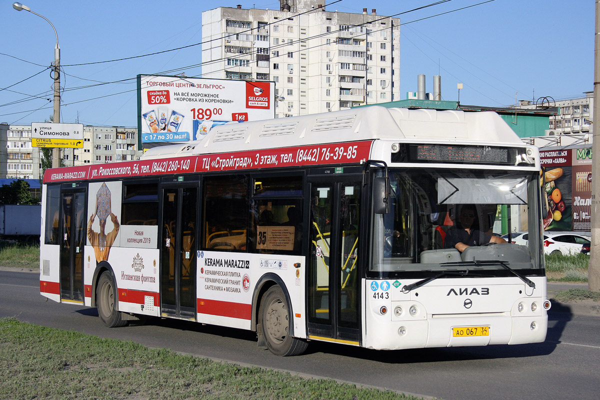 Волгоградская область, ЛиАЗ-5292.67 (CNG) № 4143