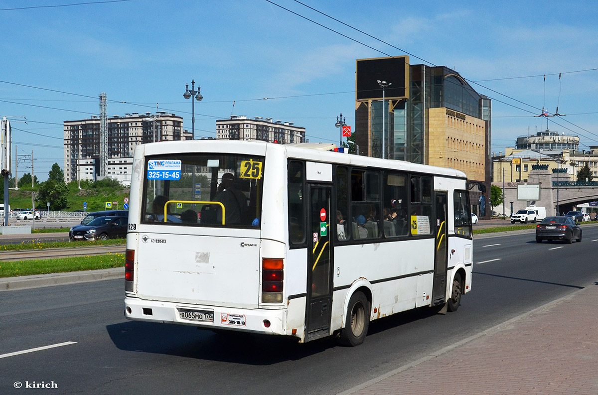 Санкт-Петербург, ПАЗ-320412-05 № 7629