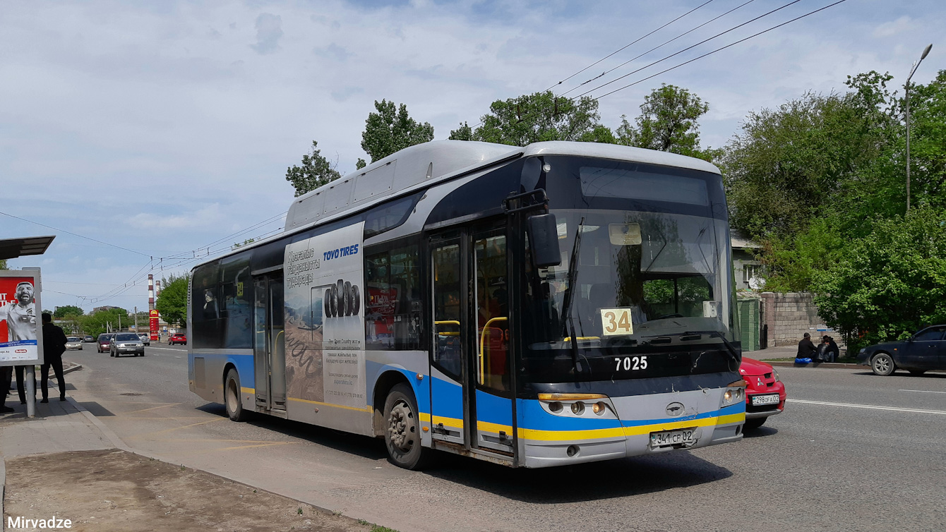 Алматы, Guilin Daewoo GDW6126CNG (СемАЗ) № 7025