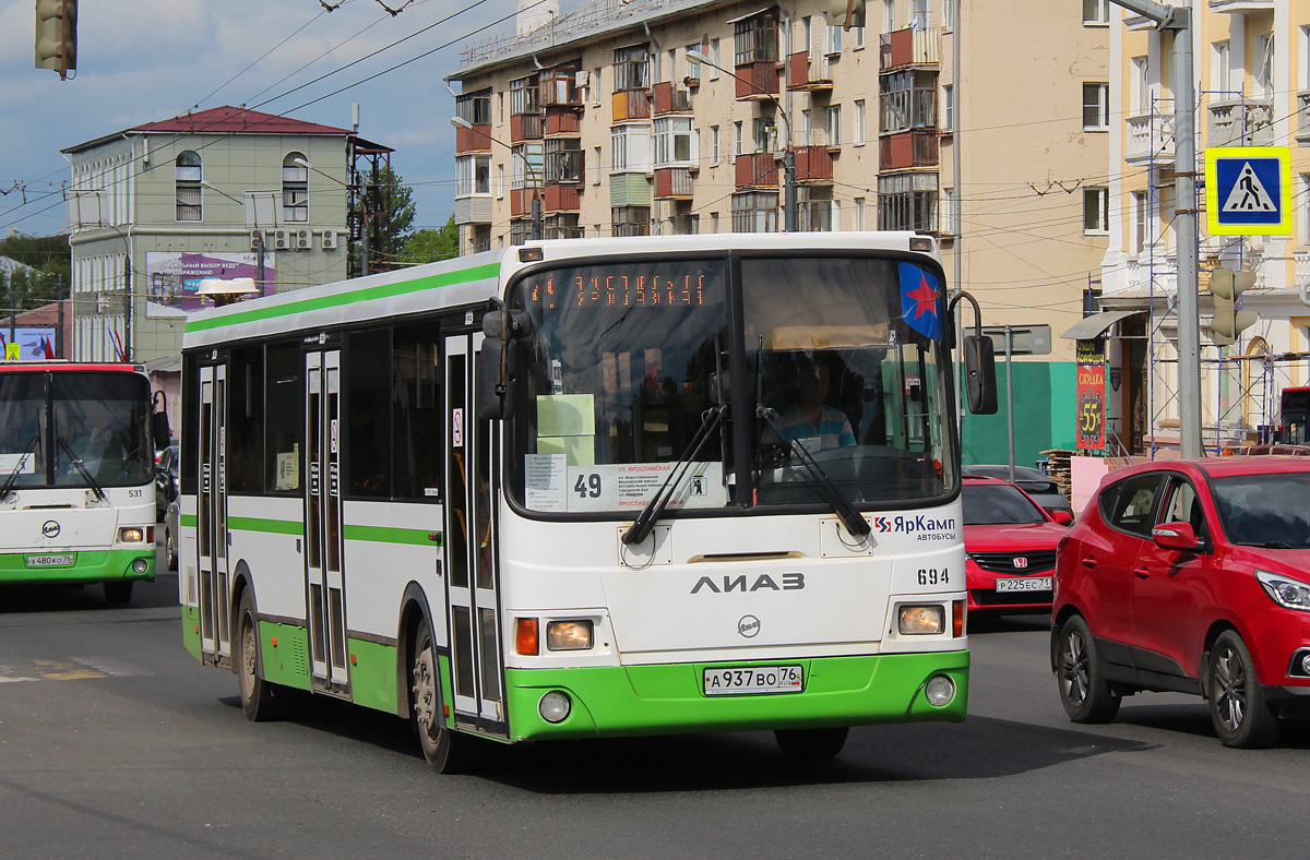 Маршрут автобуса с694 на карте Москвы