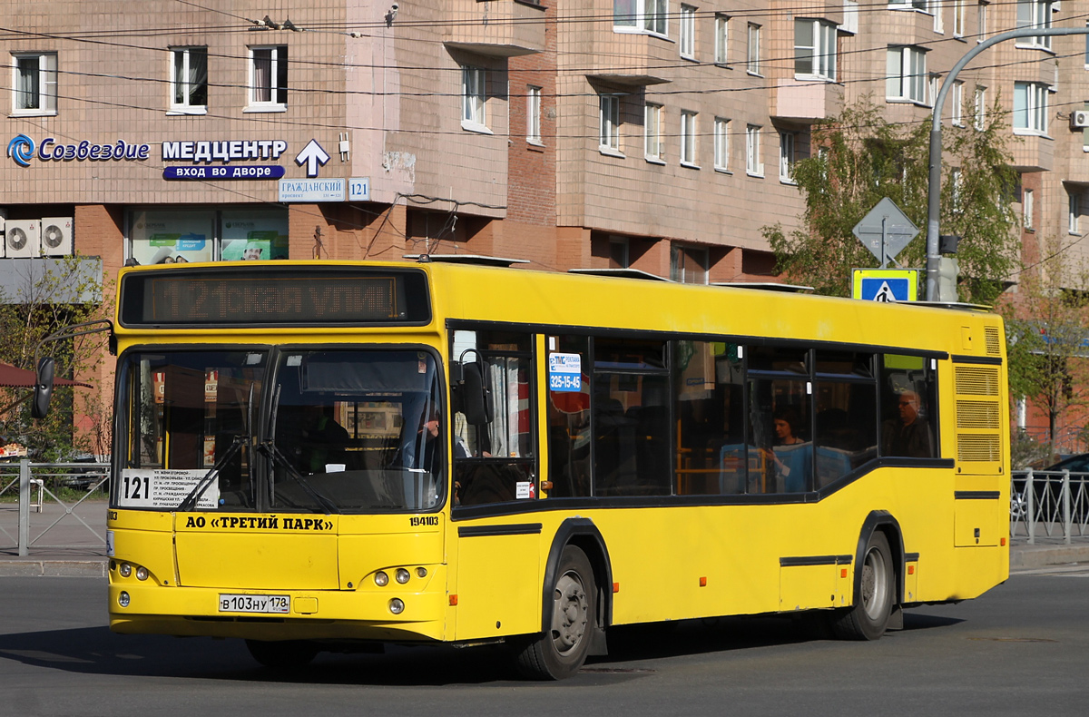 Санкт-Петербург, МАЗ-103.468 № В 103 НУ 178