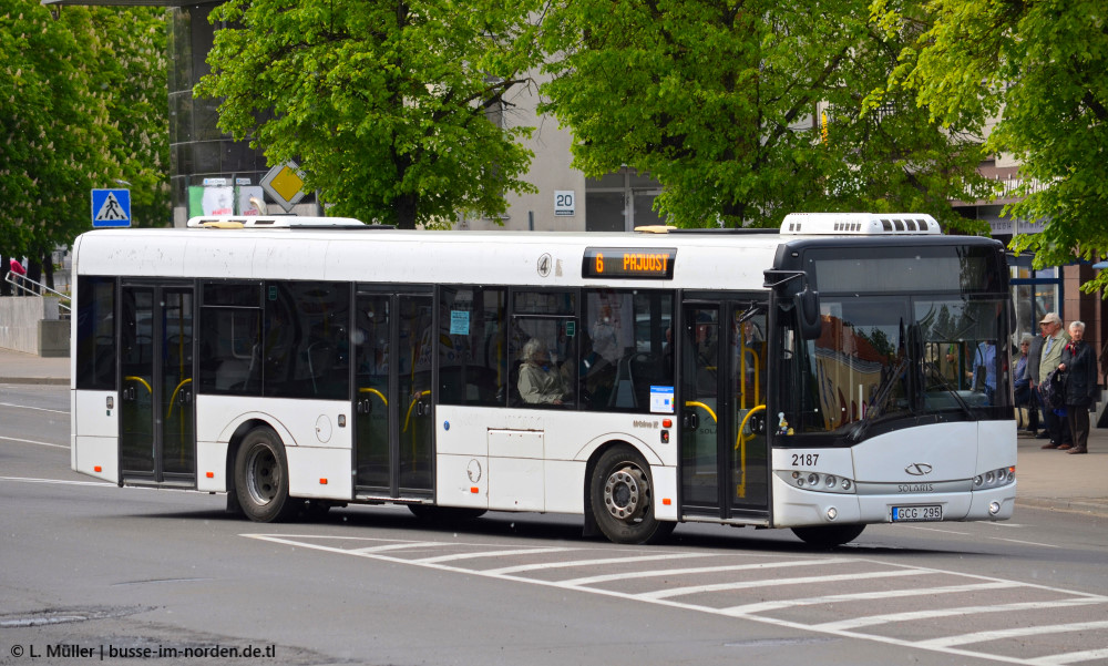 Литва, Solaris Urbino III 12 hybrid № 2187