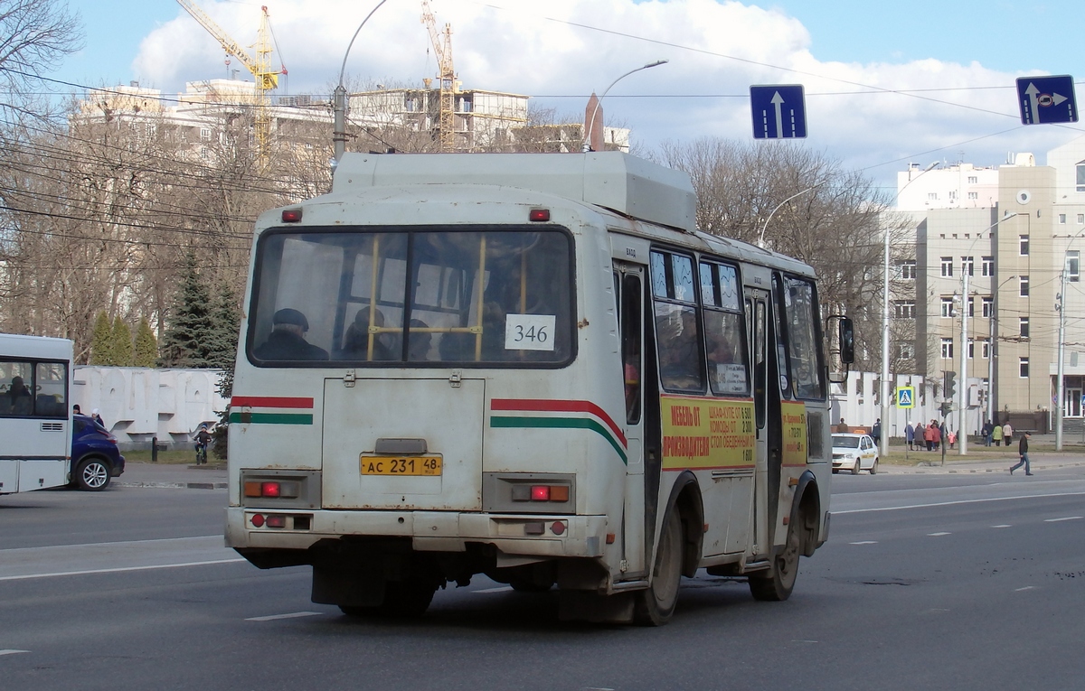 Липецкая область, ПАЗ-32054 № АС 231 48