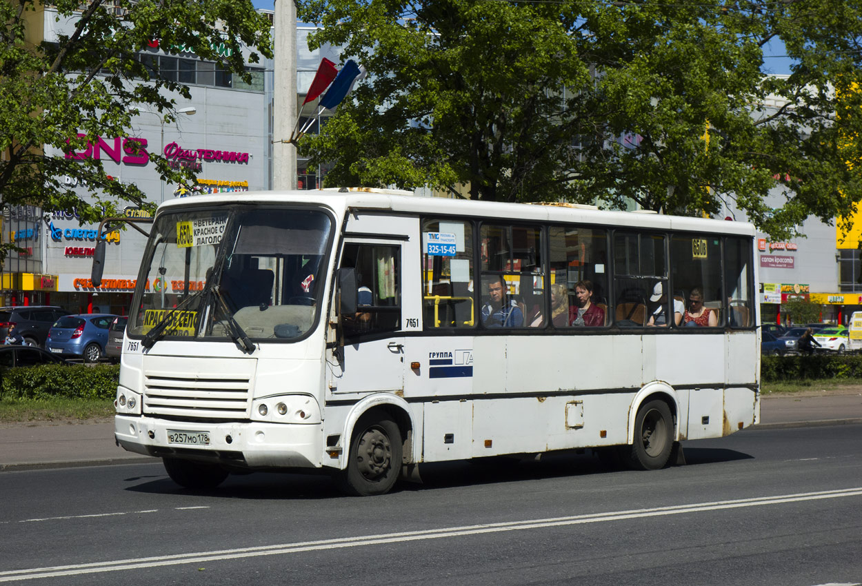 Санкт-Петербург, ПАЗ-320412-05 № 7651