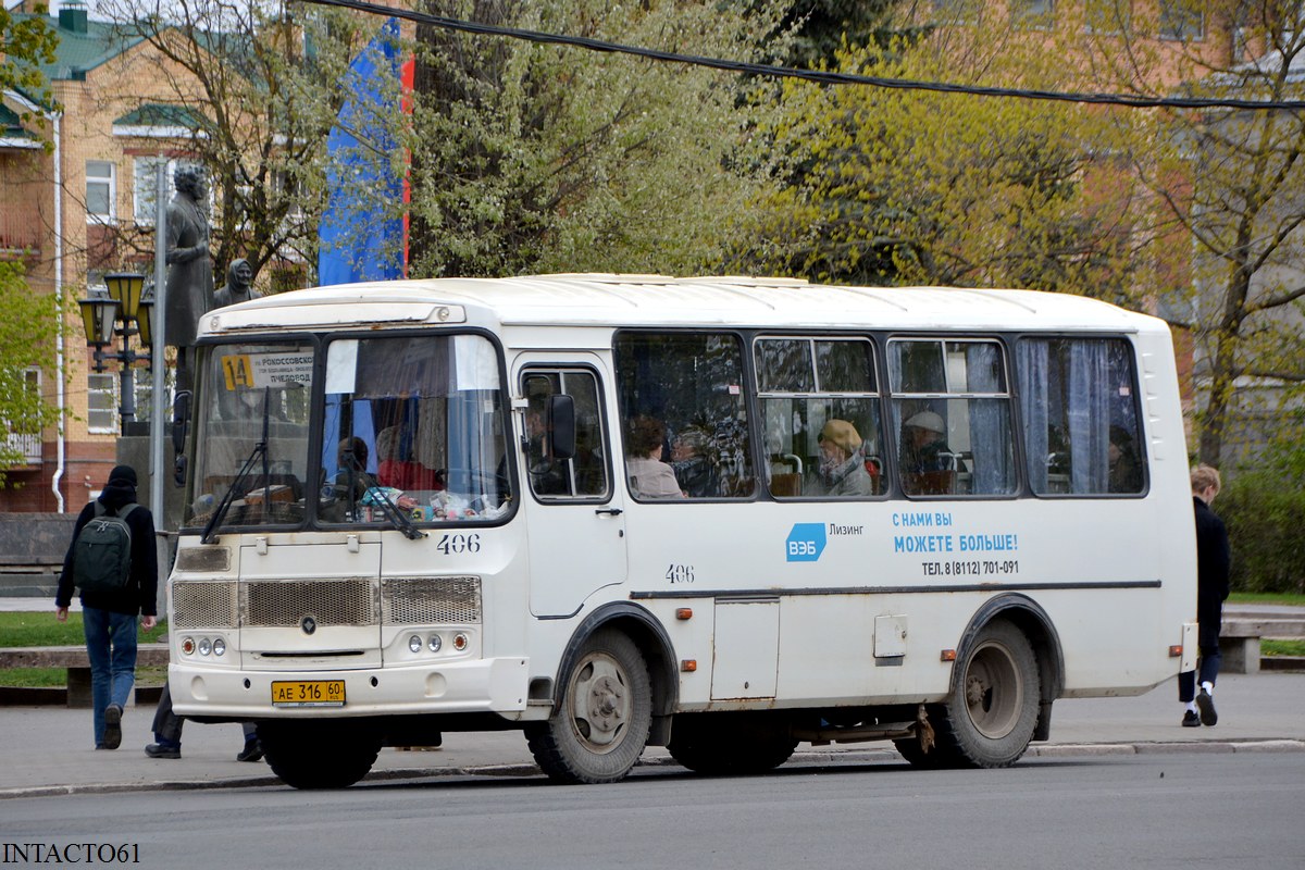 Псковская область, ПАЗ-32054 № 406