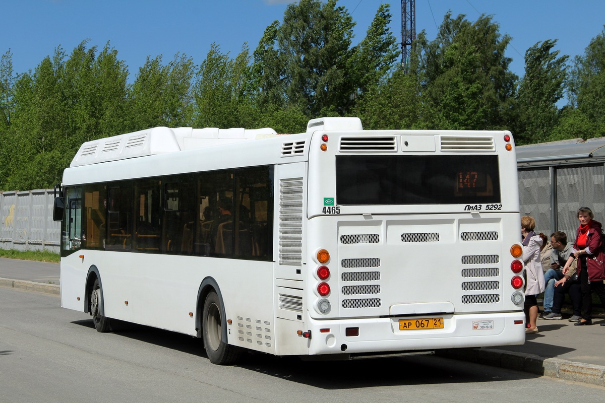 Санкт-Петербург, ЛиАЗ-5292.67 (CNG) № 4465