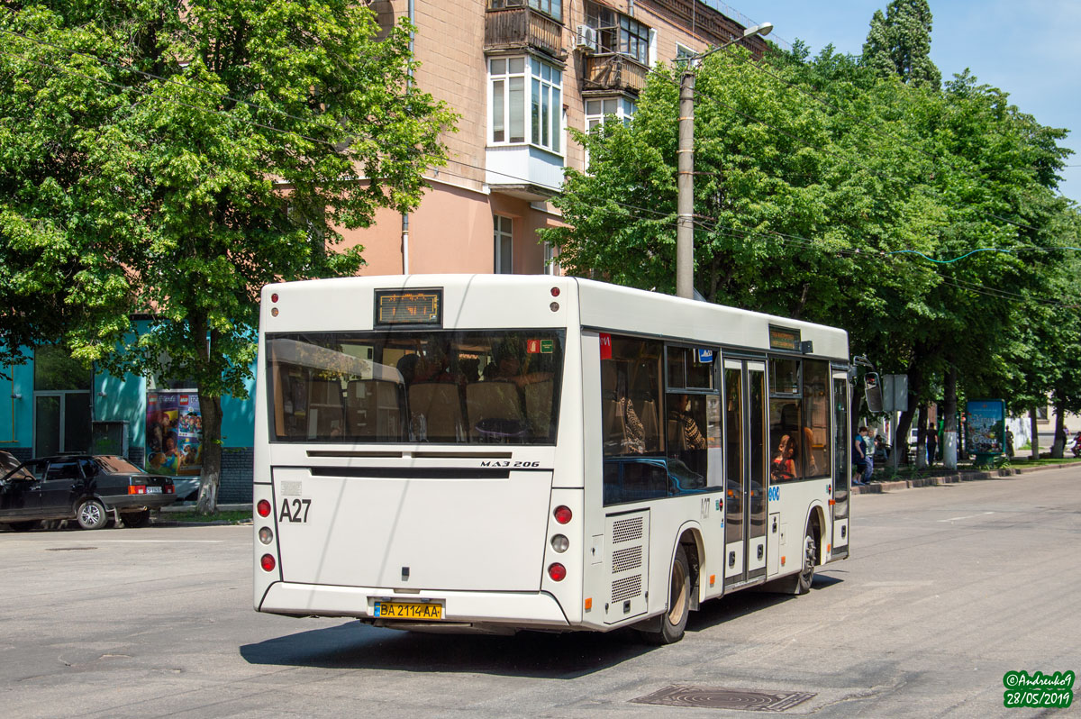 Кировоградская область, МАЗ-206.086 № А27