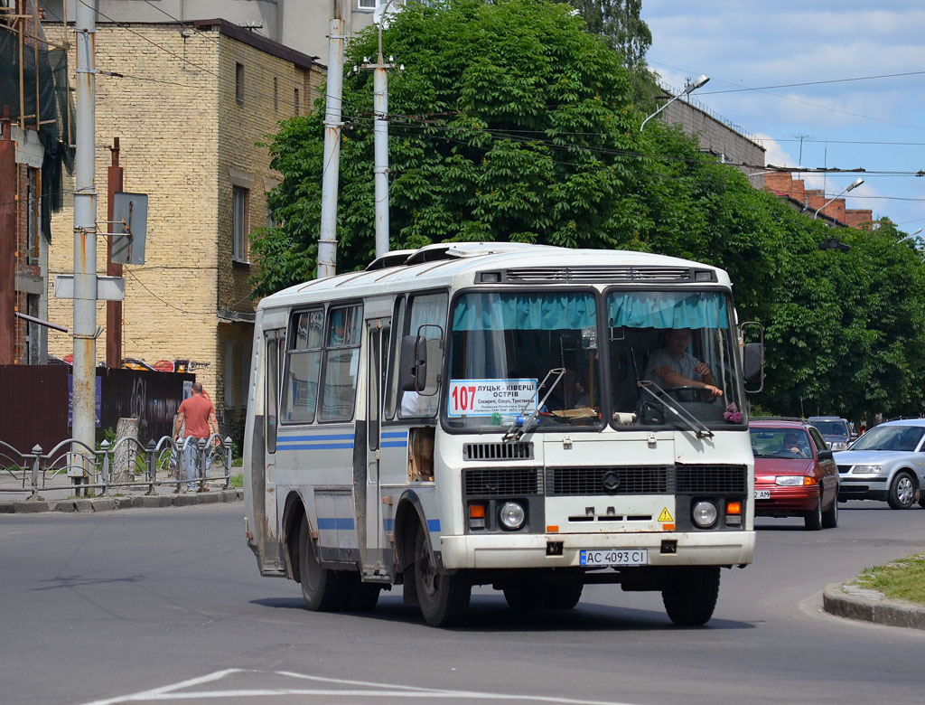 Волынская область, ПАЗ-32054 № AC 4093 CI