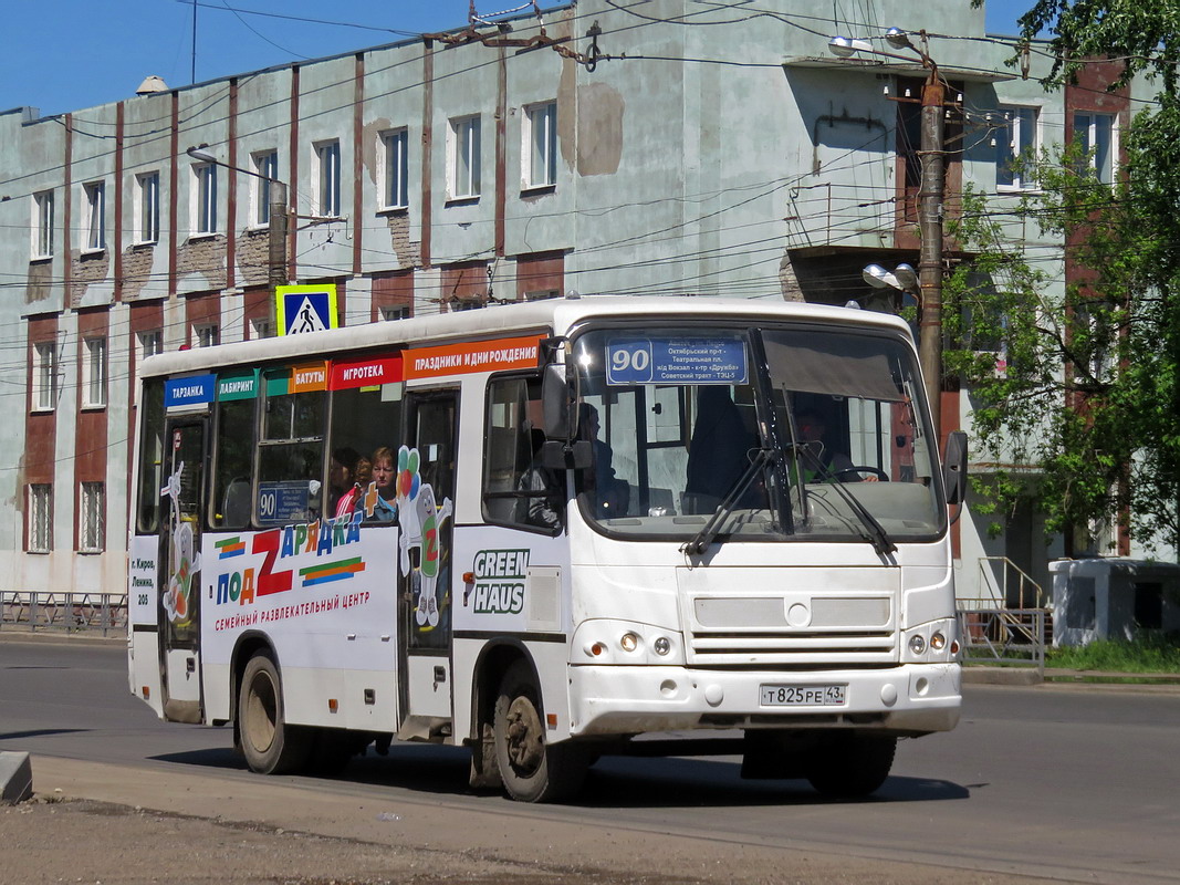 Kirov region, PAZ-320402-03 Nr. Т 825 РЕ 43