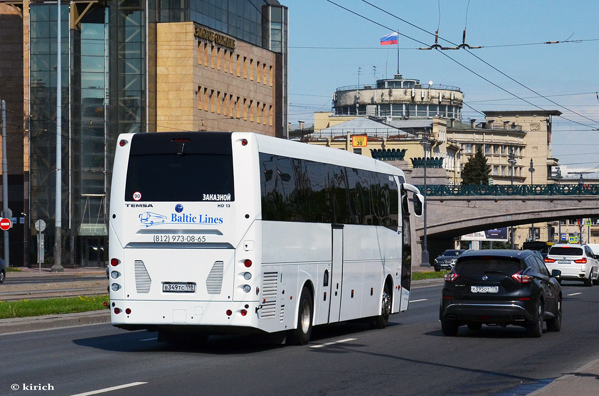 Санкт-Петербург, TEMSA HD13 № В 349 ТС 198