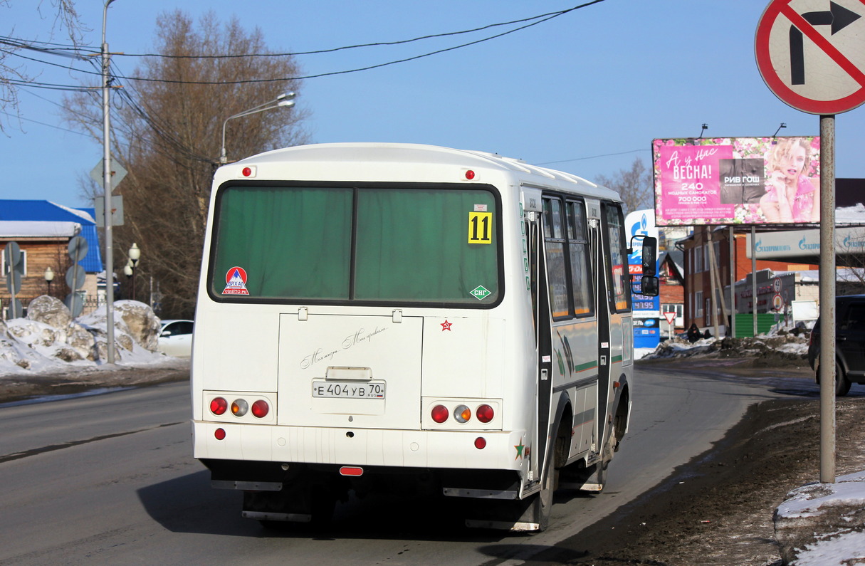 Томская область, ПАЗ-32054 № Е 404 УВ 70