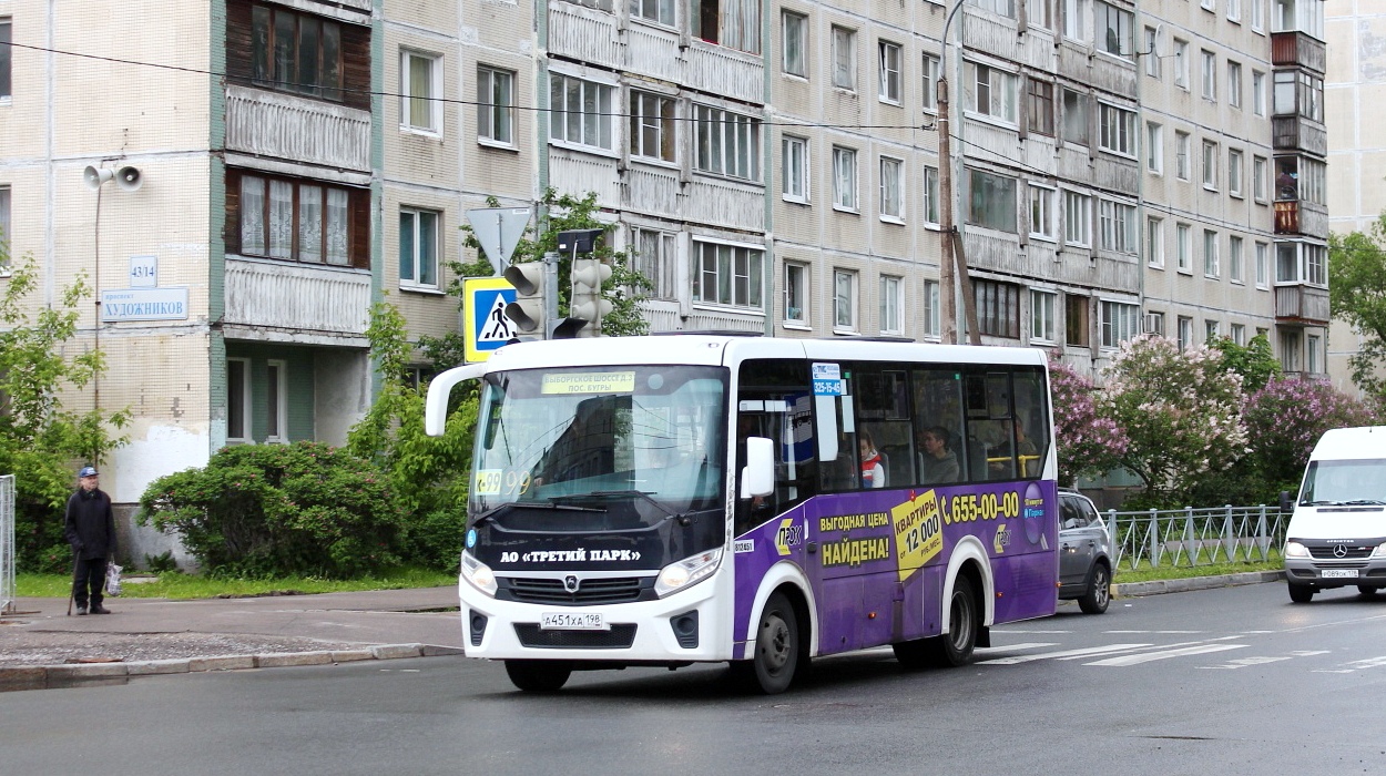 Санкт-Петербург, ПАЗ-320435-04 "Vector Next" № А 451 ХА 198