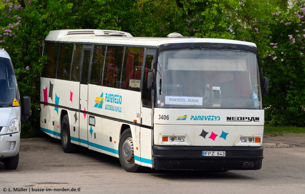 Литва, Neoplan N316K Transliner № 3406