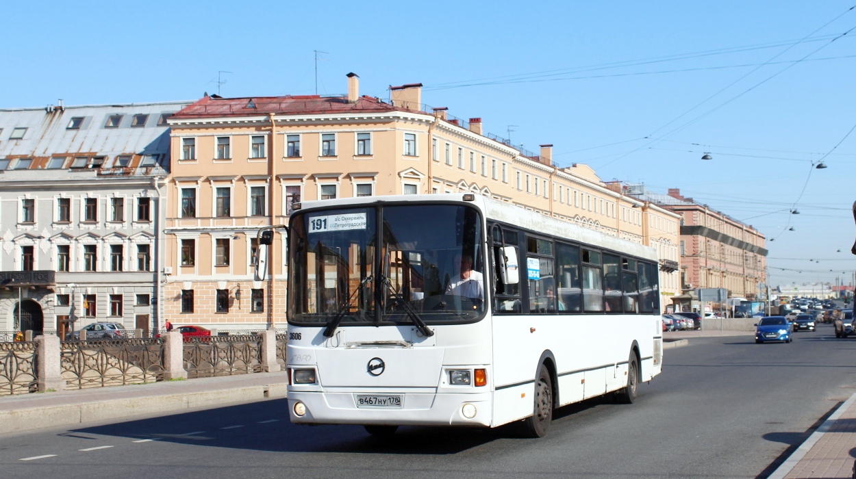 Санкт-Петербург, ЛиАЗ-5293.53 № 3606