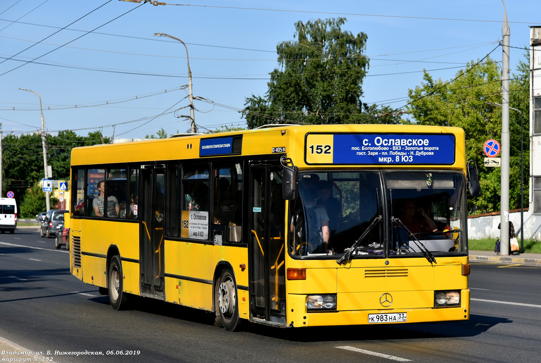 Владимирская область, Mercedes-Benz O405N2 № К 983 НА 33