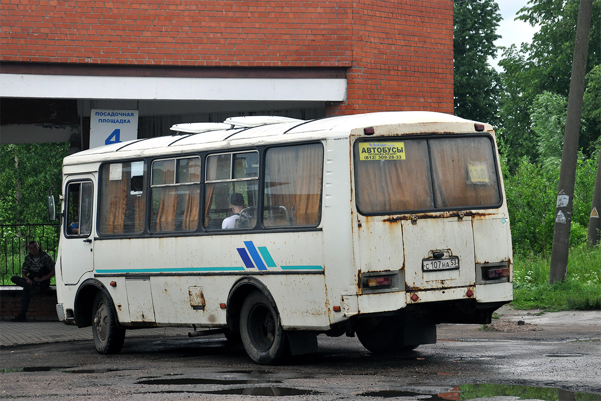 Новгородская область, ПАЗ-32053 № С 107 НА 53 — Фото — Автобусный транспорт