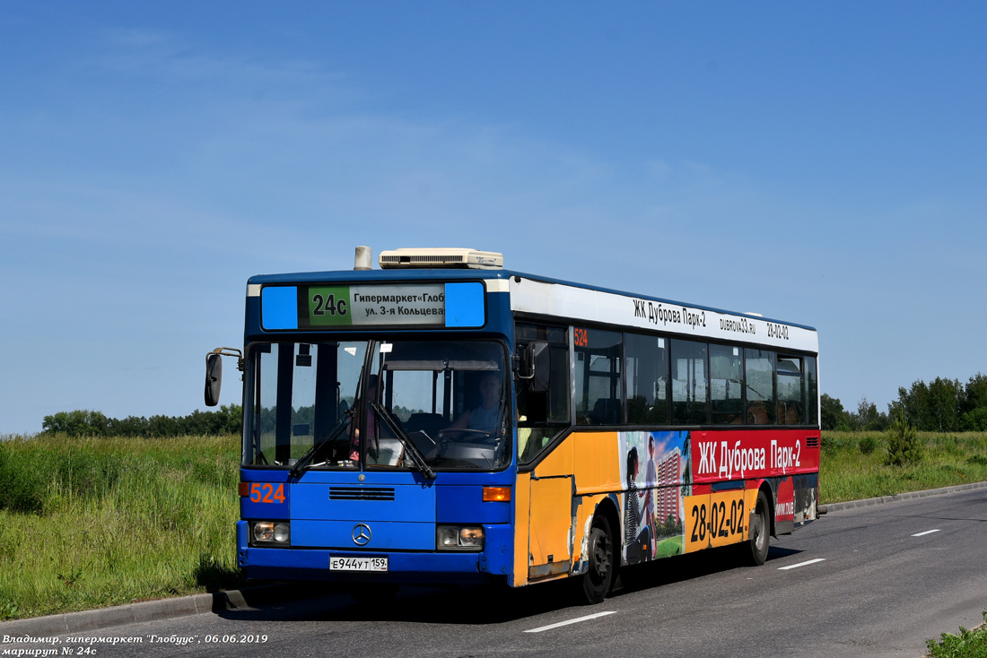 Владимирская область, Mercedes-Benz O405 № 524