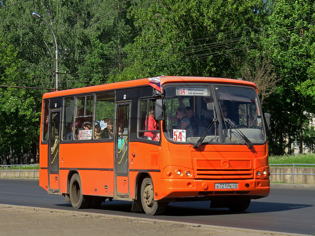 Кировская область, ПАЗ-320402-05 № А 721 РК 43