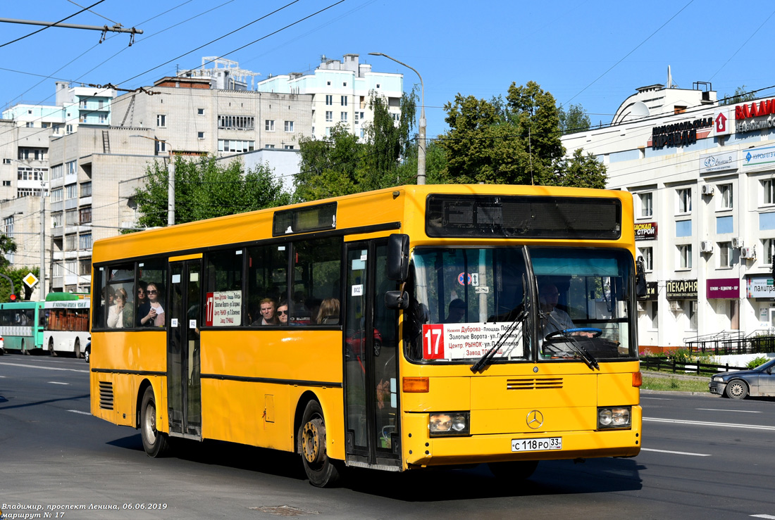 Владимирская область, Mercedes-Benz O405 № С 118 РО 33 — Фото — Автобусный  транспорт