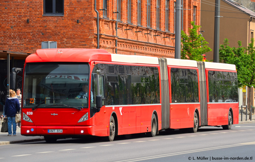 Литва, Van Hool New AGG300 № 839