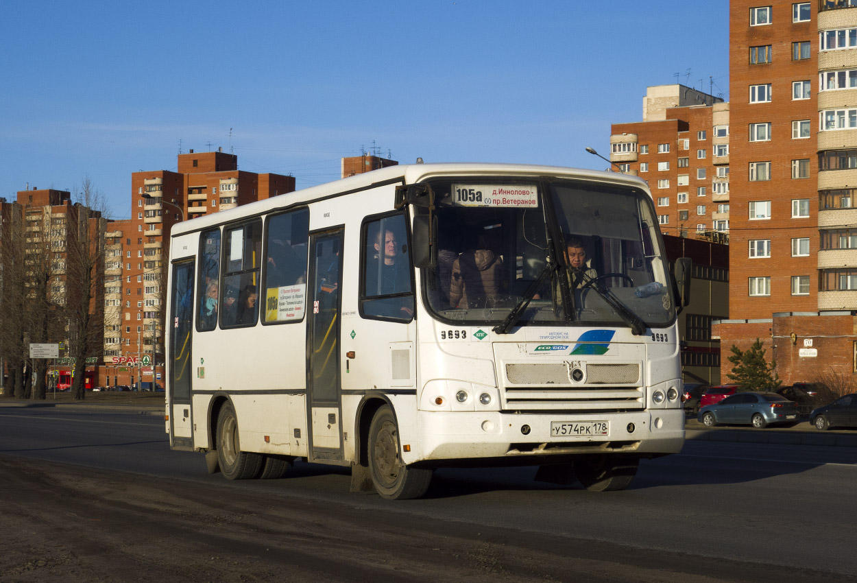 Санкт-Петербург, ПАЗ-320302-11 № 9693