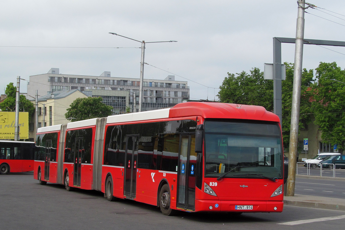 Литва, Van Hool New AGG300 № 839