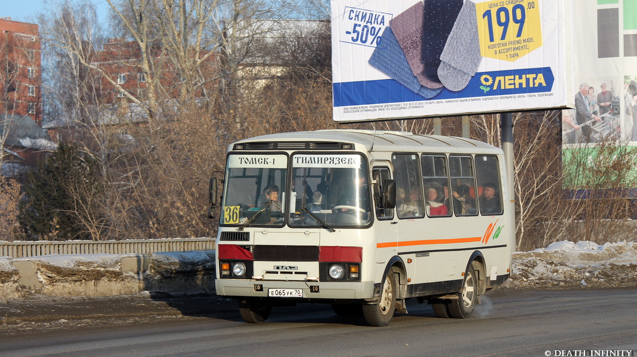 Томская область, ПАЗ-32054 № Е 065 УК 70