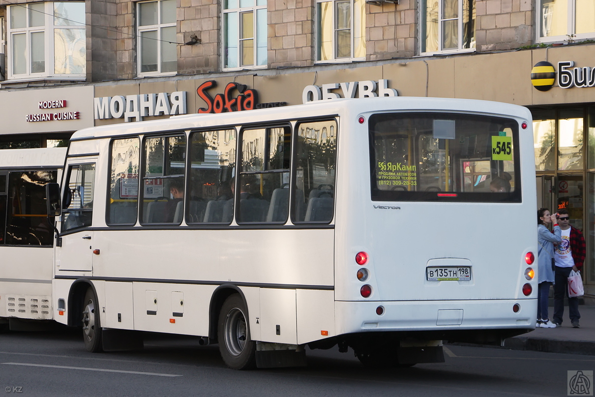 Санкт-Петербург, ПАЗ-320402-05 "Вектор" № В 135 ТН 198