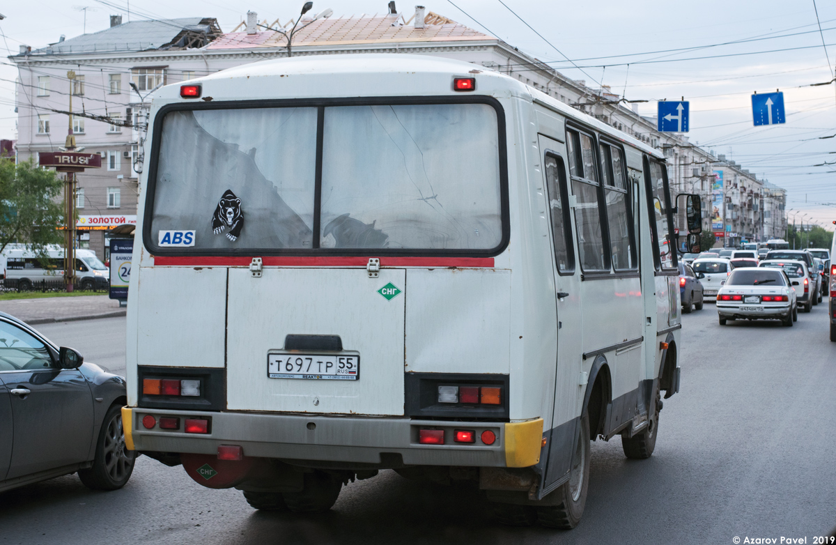 Омская область, ПАЗ-32053 № Т 697 ТР 55