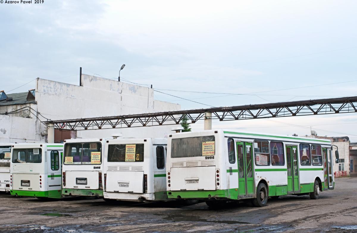Omszki terület, LiAZ-5256.35 sz.: У 550 АК 55; Omszki terület — Bus depots