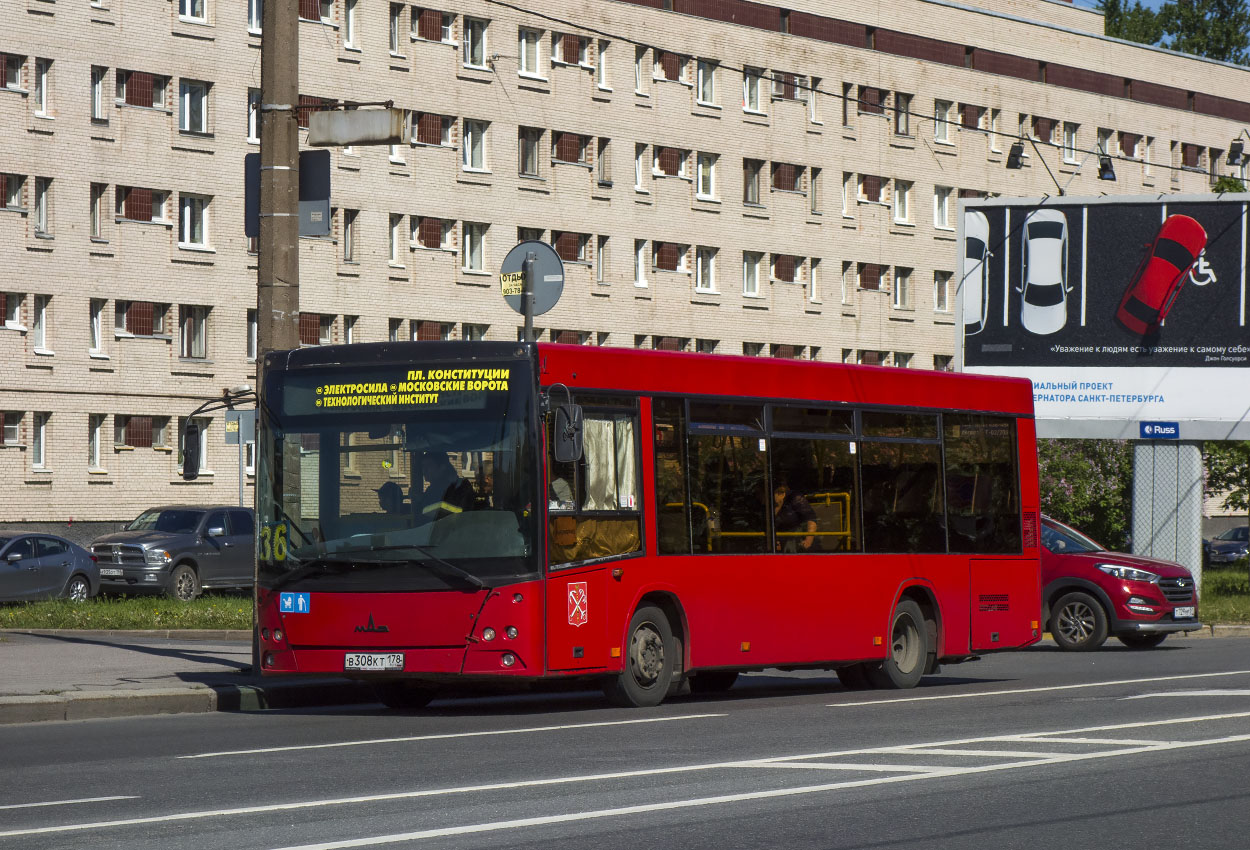 Санкт-Петербург, МАЗ-206.067 № В 308 КТ 178