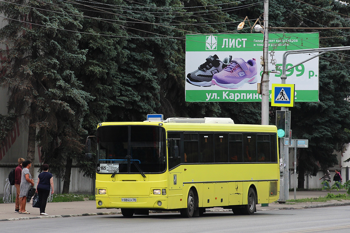 Пензенская область, ЛиАЗ-5256.23-01 (ГолАЗ) № Р 884 ОУ 58