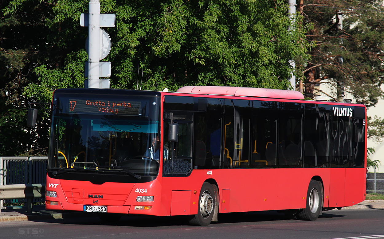 Литва, MAN A21 Lion's City NL273 № 4034