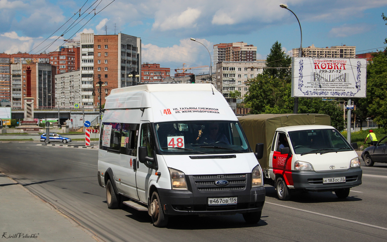 Новосибирская область, Нижегородец-222709  (Ford Transit) № В 467 ОВ 154