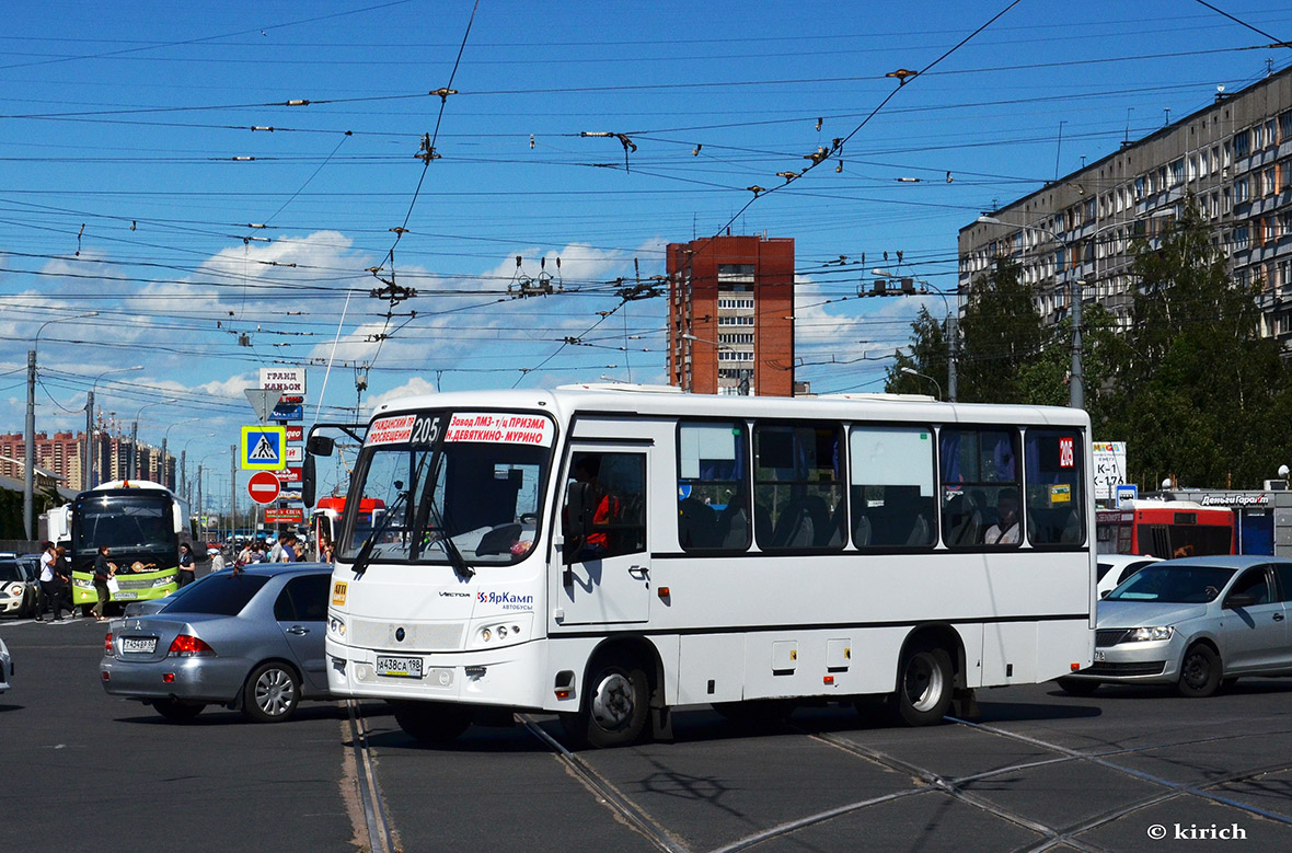 Санкт-Петербург, ПАЗ-320402-05 "Вектор" № А 438 СА 198