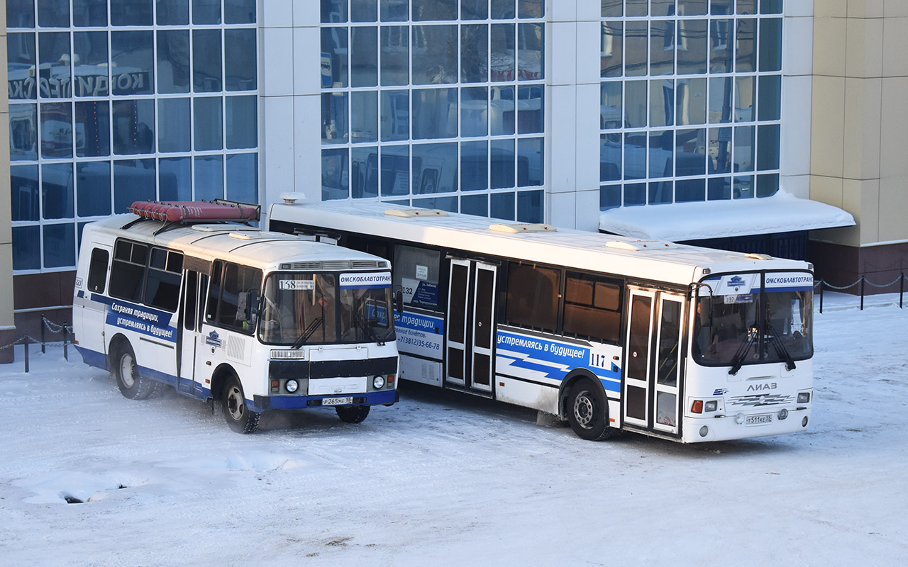 Omsk region, PAZ-32053 № 223; Omsk region — Bus stops