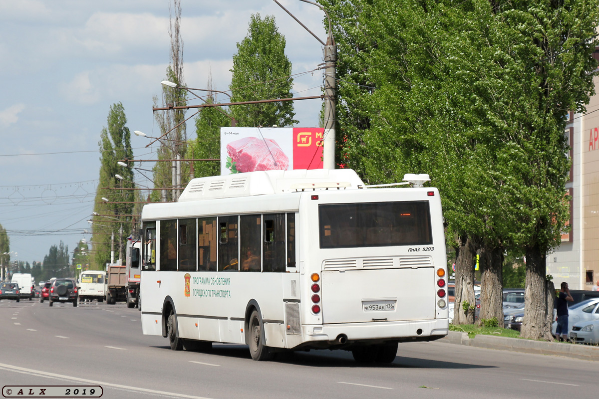 Воронежская область, ЛиАЗ-5293.70 № К 953 АК 136