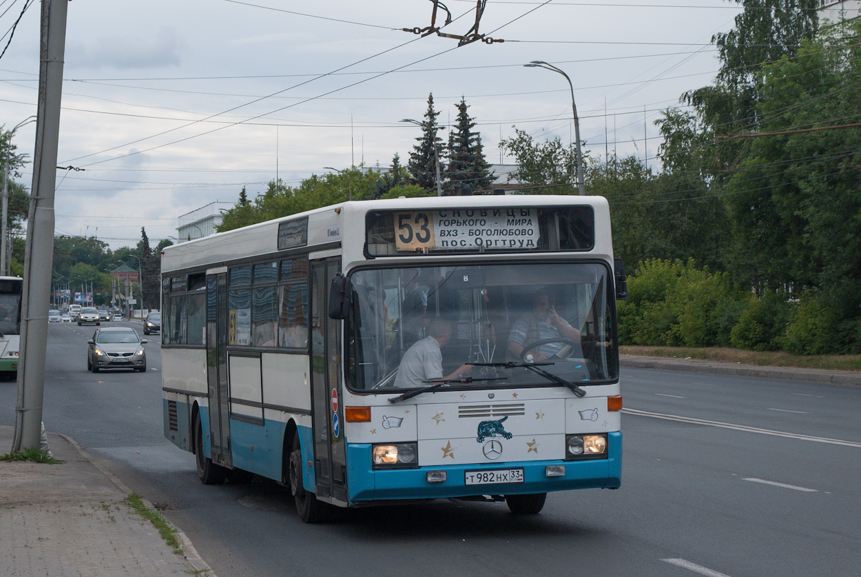Vladimir region, Mercedes-Benz O405 Nr. Т 982 НХ 33