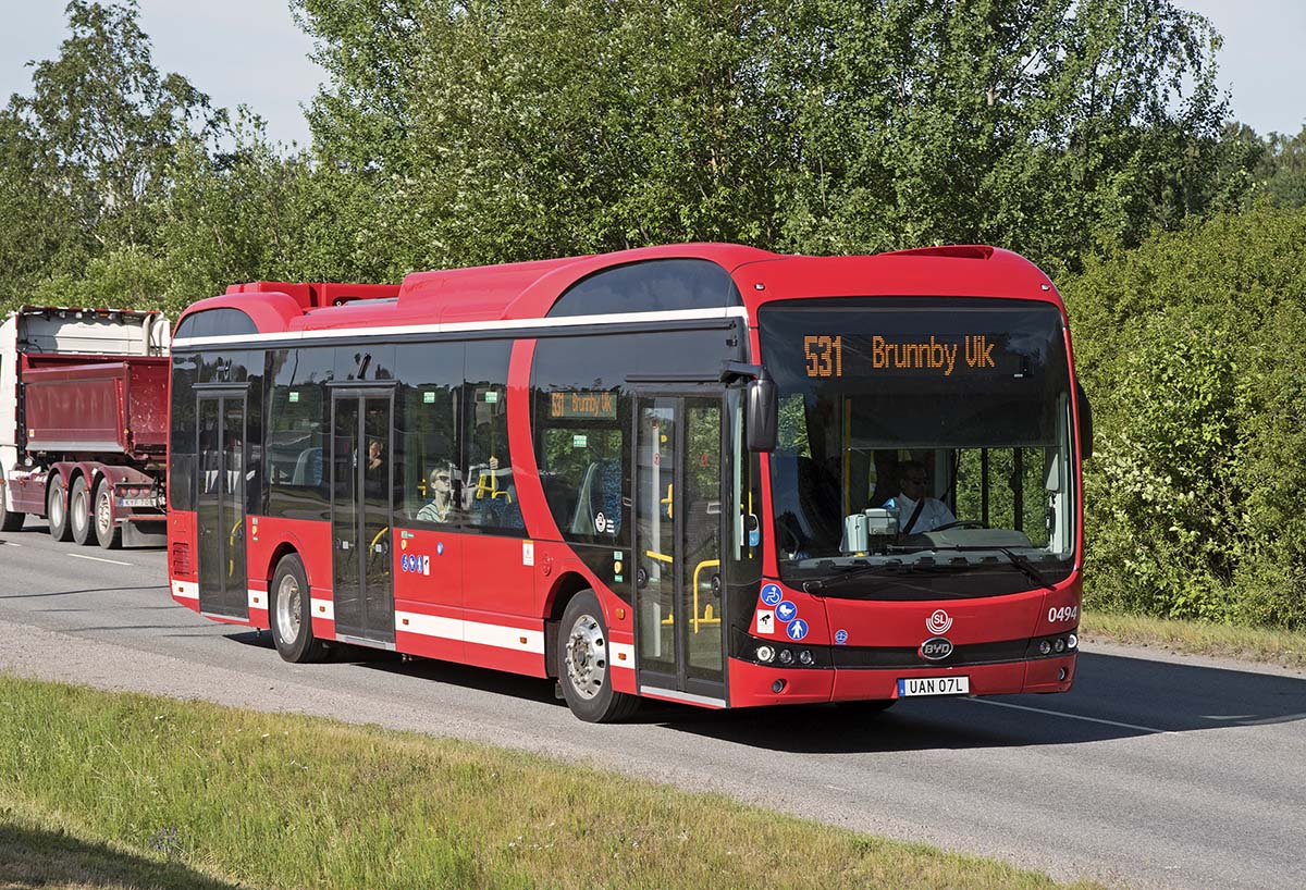 Švédsko, BYD K9UB č. 0494