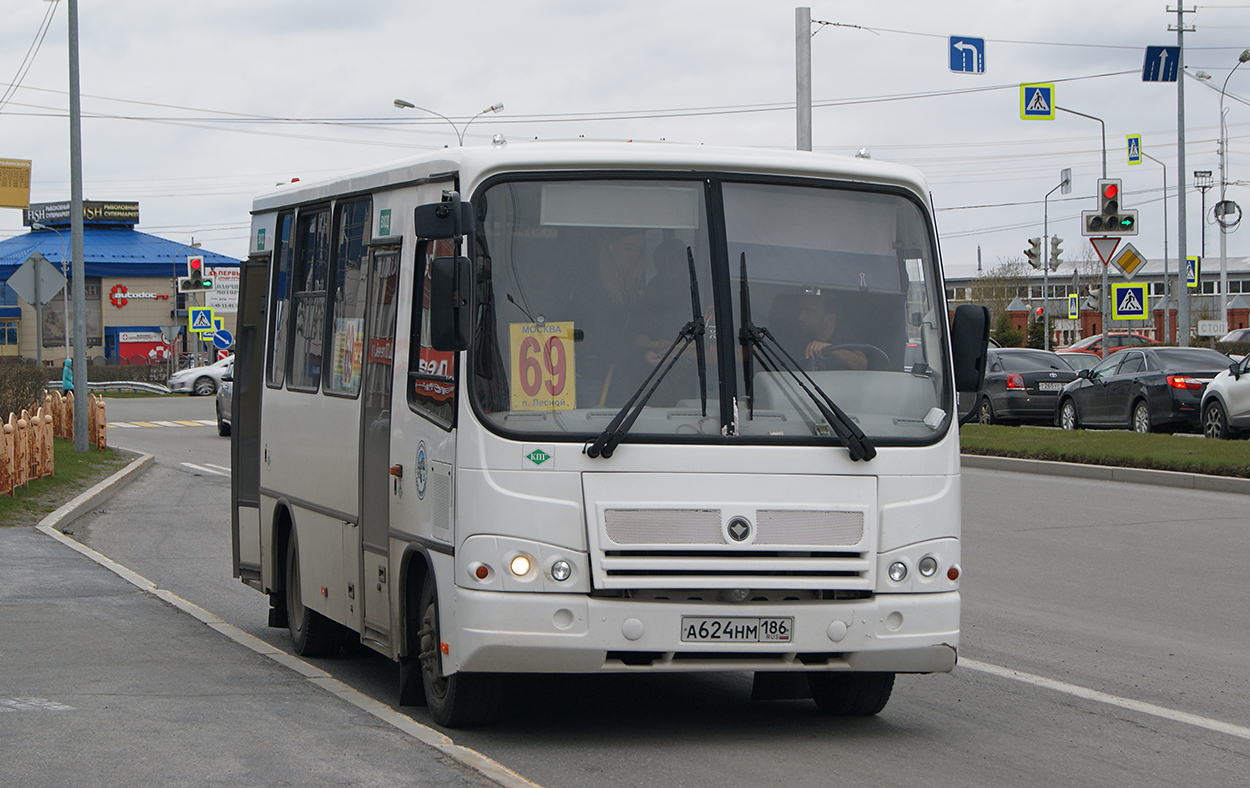 Ханты-Мансийский АО, ПАЗ-320302-12 № А 624 НМ 186