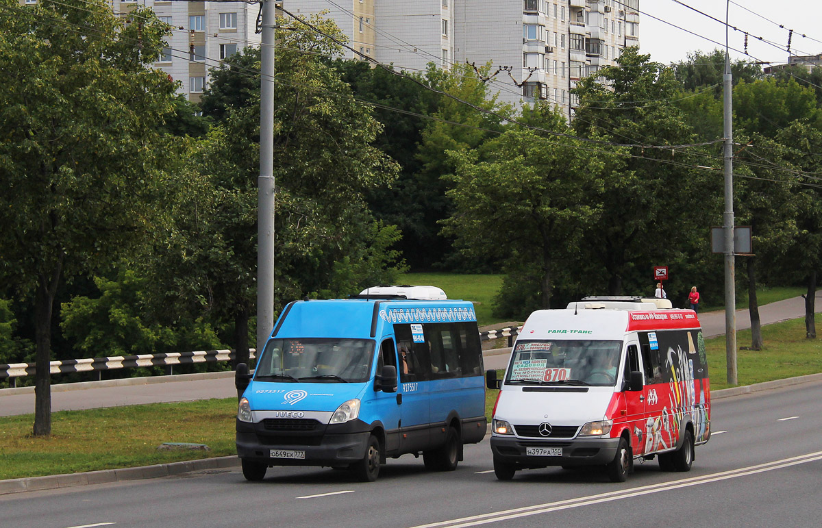 Москва, Нижегородец-2227UU (IVECO Daily) № 9275517; Московская область, Луидор-223237 (MB Sprinter Classic) № Н 397 РА 750