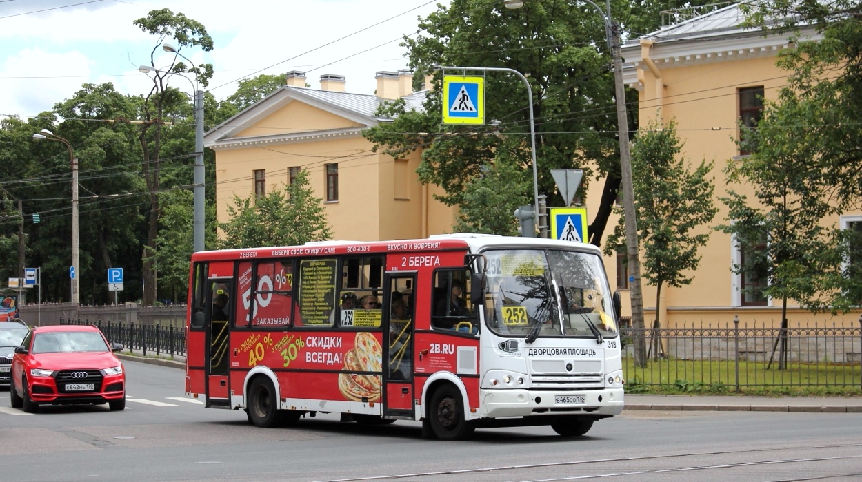 Санкт-Петербург, ПАЗ-320412-05 № 318