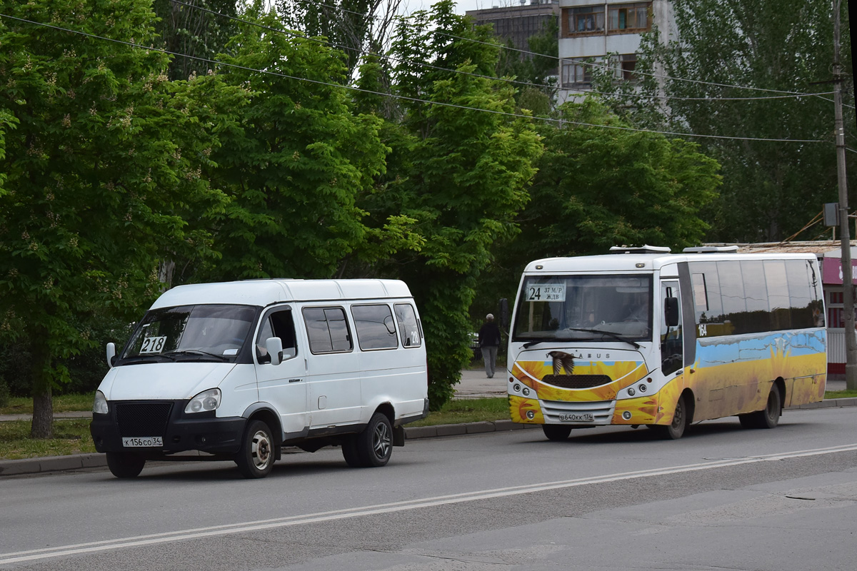 Volgograd region, GAZ-322132 (XTH, X96) # К 156 СО 34; Volgograd region, Volgabus-4298.G8 # 164
