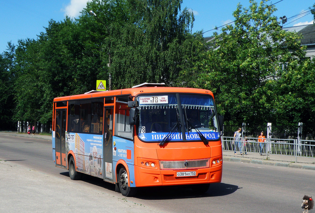 Nizhegorodskaya region, PAZ-320414-05 "Vektor" č. О 381 НУ 152