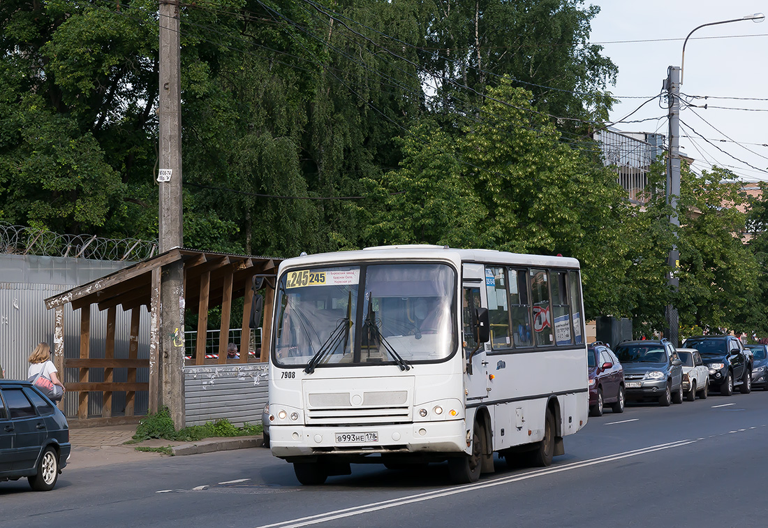 Санкт-Петербург, ПАЗ-320402-05 № 7908