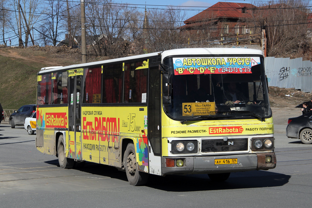 Пермский край, MAN 893 ÜL292 № АУ 416 59 — Фото — Автобусный транспорт