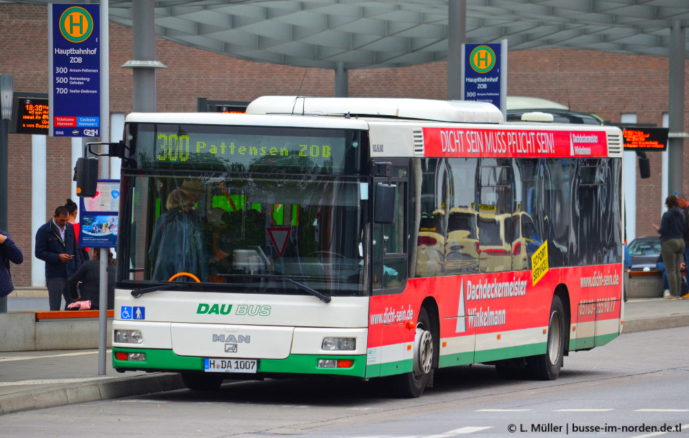 Lower Saxony, MAN A20 NÜ313 Nr. H-DA 1007